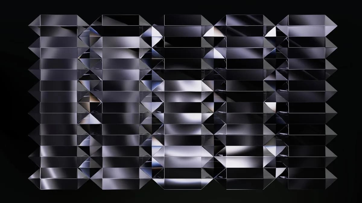 Abstract glass architecture pattern