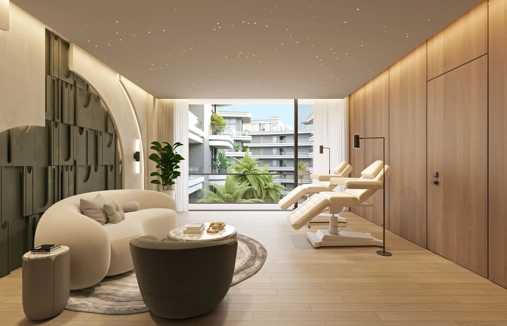 Spa treatment room