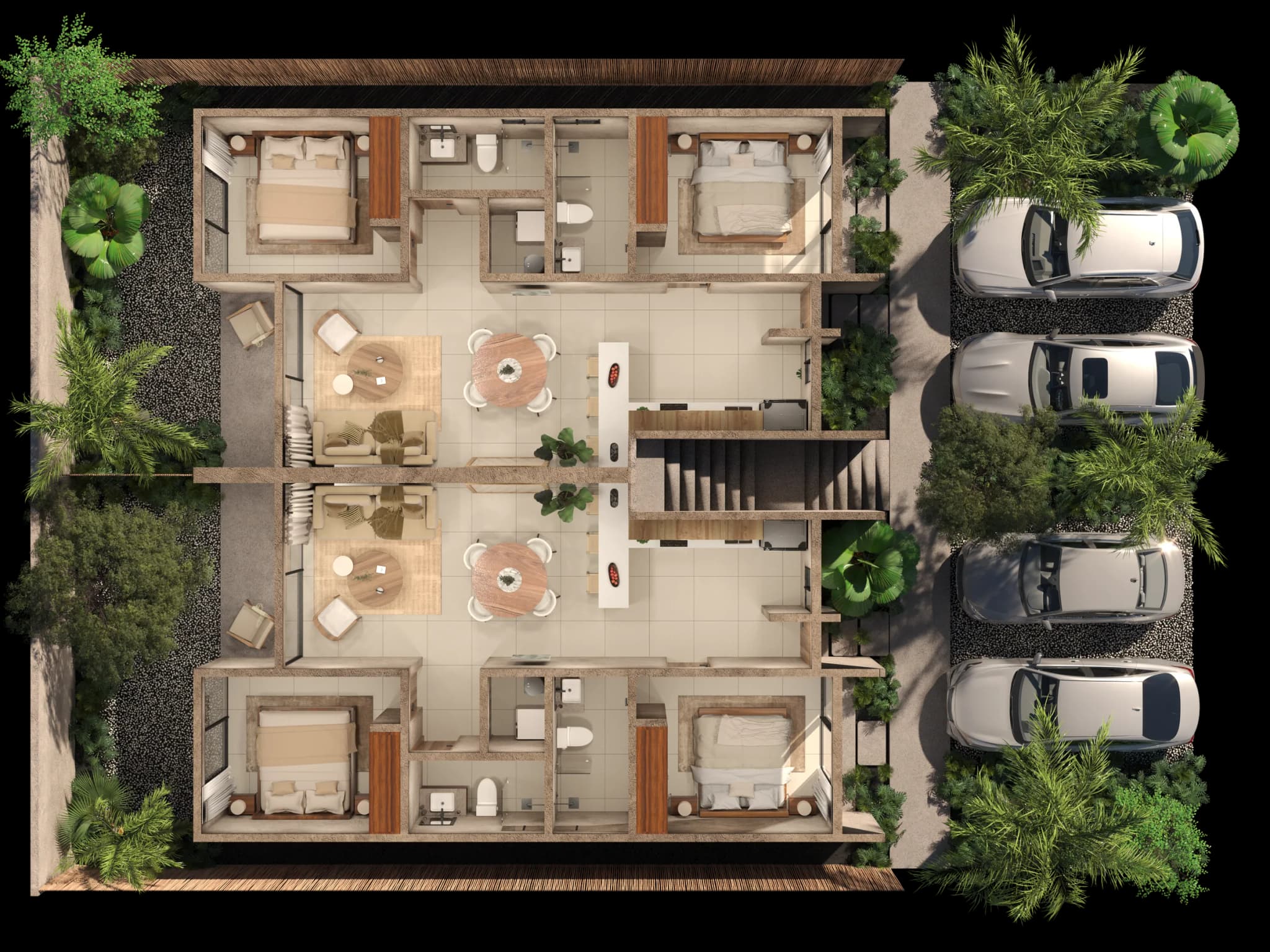 Kaoni Duplex Garden typical floor plan