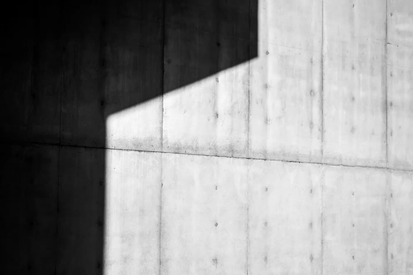 Concrete detail in light and shadow