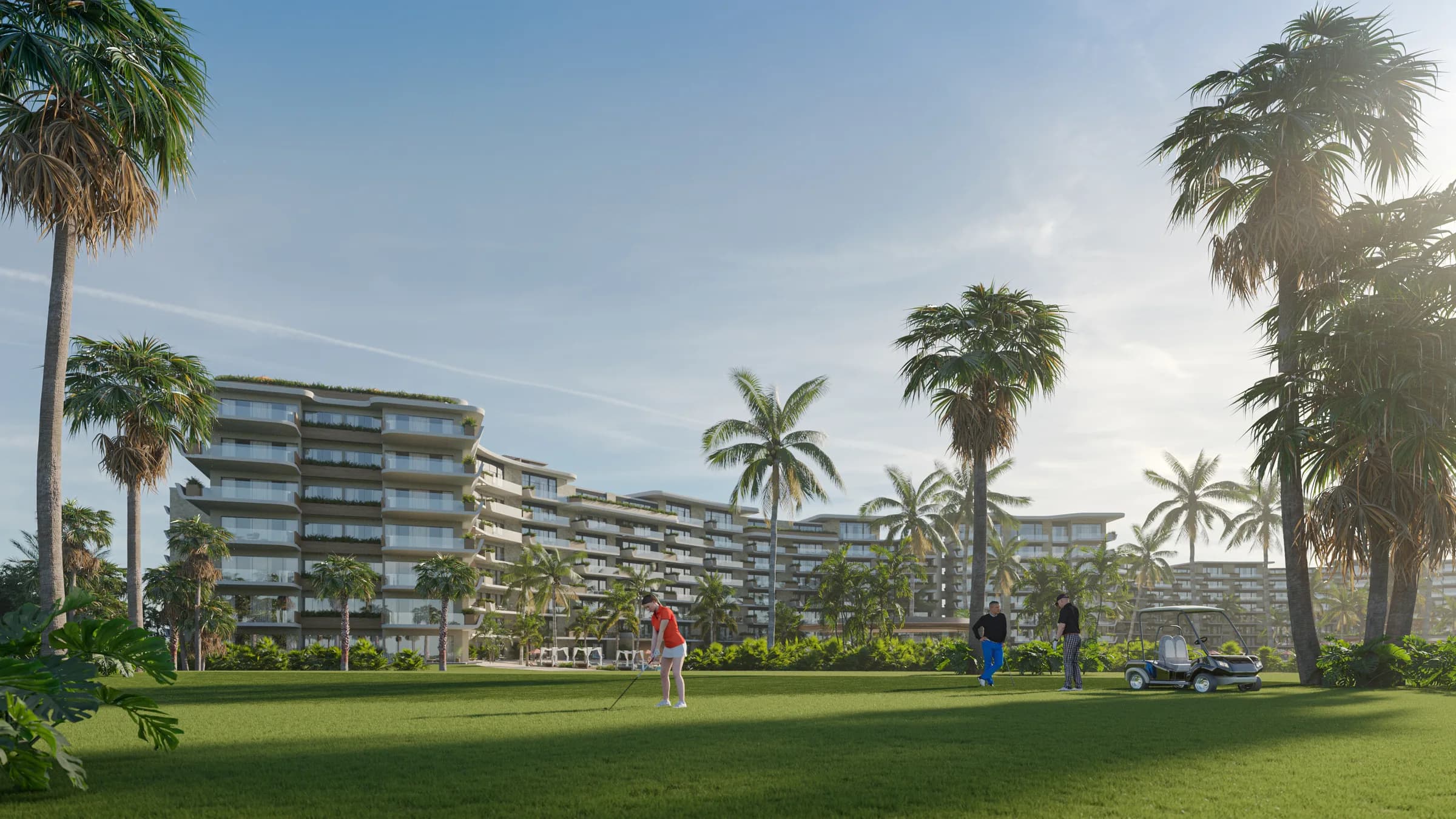 The development seen from the golf course